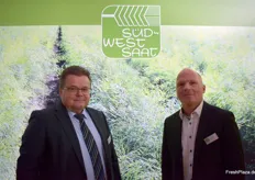 A colleague and Jörg Gottwald from Südwestdeutsche Saatzucht GmbH & Co. KG.